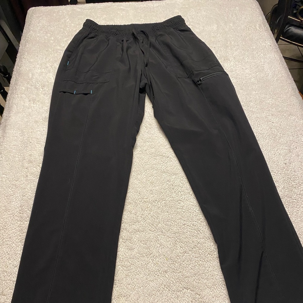 Scrubstar scrub pants. 2 pair with this sale. Black color. Size medium